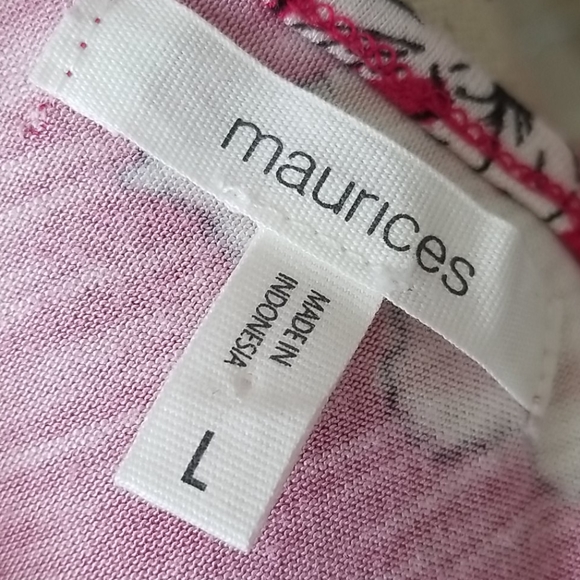 Maurices Ladies Floral Summer Top Sz L - Picture 4 of 5